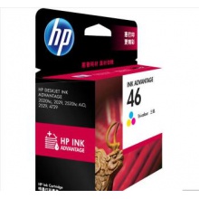 惠普(HP) CZ638AA 46彩色墨盒 （適用HP DeskJet 2020hc/2520hc/2529/2029/4729）
