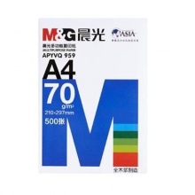晨光 APYVS959 A4復(fù)印紙 70g 500張/包（計(jì)價(jià)單位：包）