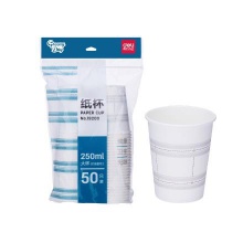 得力（deli）19200 加厚一次性紙杯 50個(gè)裝