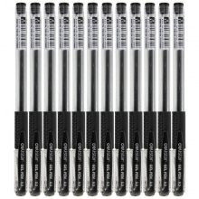 得力（deli）6600 經濟實用型中性筆(黑) 0.5mm 12只裝