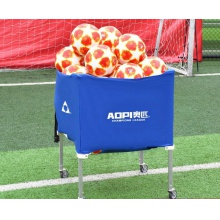 球車推車可移動折疊便攜式裝球框架排球足球籃球收納筐架車(藍色、黃色、綠色)