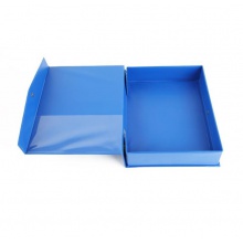 文件盒 35mm檔案盒 A4 磁扣式資料盒 藍(lán)色 