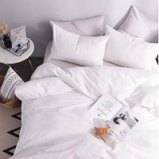 夢卡琳 全棉被套單件單雙人簡約素色被套純棉白色被罩 210*250cm